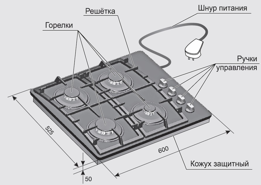 Купить Газовая варочная панель GEFEST СВН 2230 К23 — Фото 2