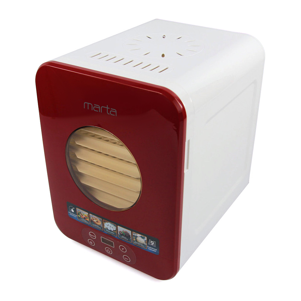 Сушилка для овощей и фруктов MARTA MT-1956 бордовый гранат																		 — описание, фото, цены в интернет-магазине PT Stores