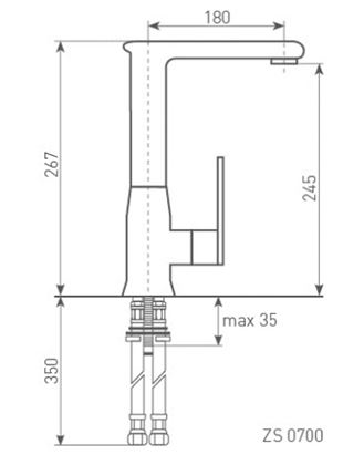 Купить Смеситель Zigmund & Shtain ZS 0700 МЛЕЧН.ПУТЬ — Фото 2
