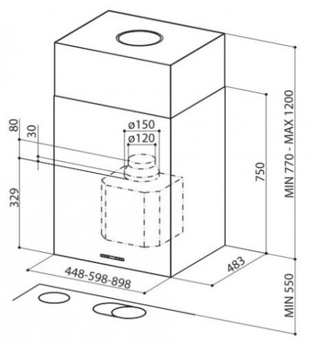 Купить Островная вытяжка FABER CUBIA ISOLA PLUS EV8 X A45 — Фото 2