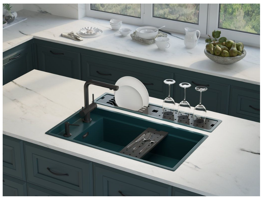 Купить Мойка OMOIKIRI Kinaru PRO 86-U/I-WH Artceramic/белый — Фото 4