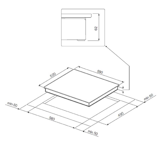 Купить Индукционная варочная панель GRAUDE IK 60.1 WF — Фото 2