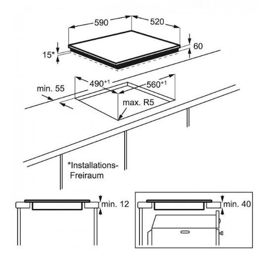 Купить Индукционная варочная панель Electrolux EHH 56240 IK — Фото 3