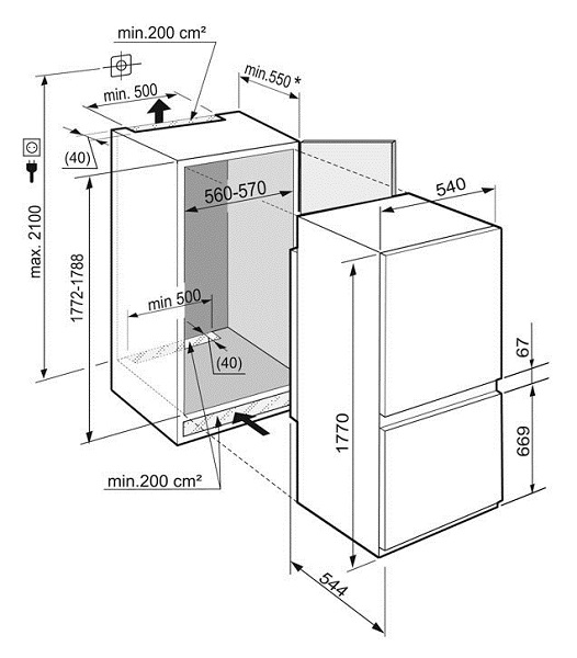 Купить Встраиваемый холодильник LIEBHERR ICBS 3324 — Фото 4
