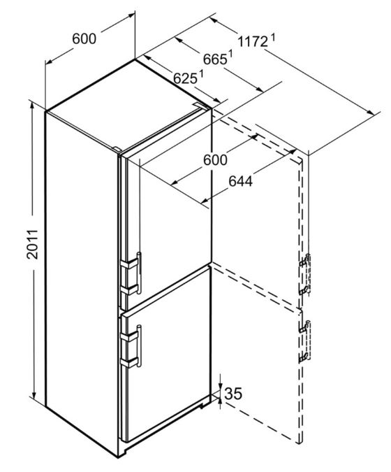 Купить Двухкамерный холодильник LIEBHERR CNef 3915 — Фото 8