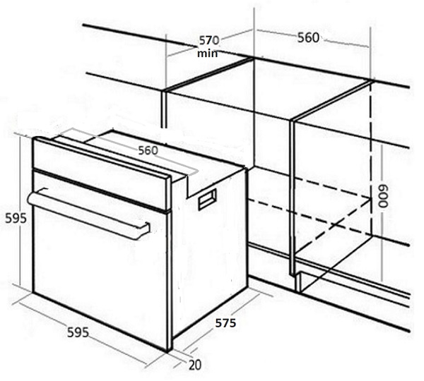 Купить Электрический духовой шкаф Monsher MOE 6181 X — Фото 2