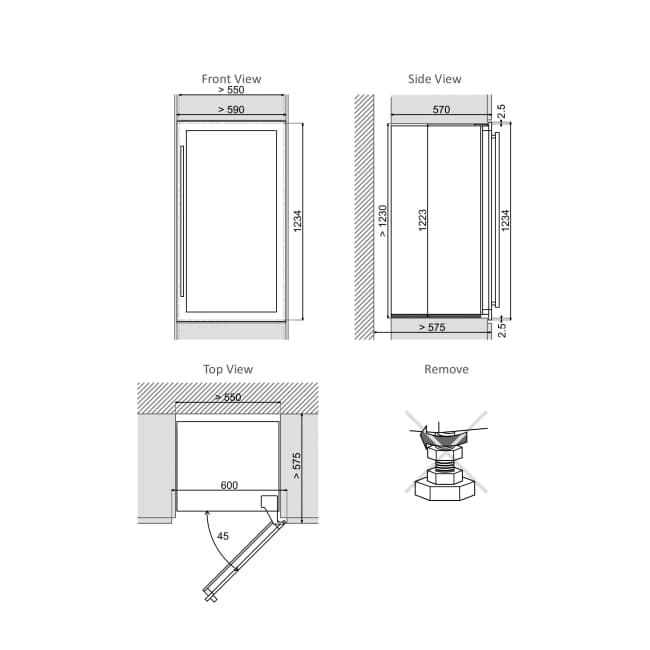 Купить Встраиваемый винный шкаф DUNAVOX DAVS-72.185DSS — Фото 3