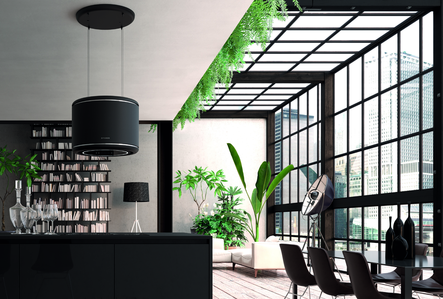 Купить Островная вытяжка FABER ODETTE PLUS GREY MATT — Фото 3