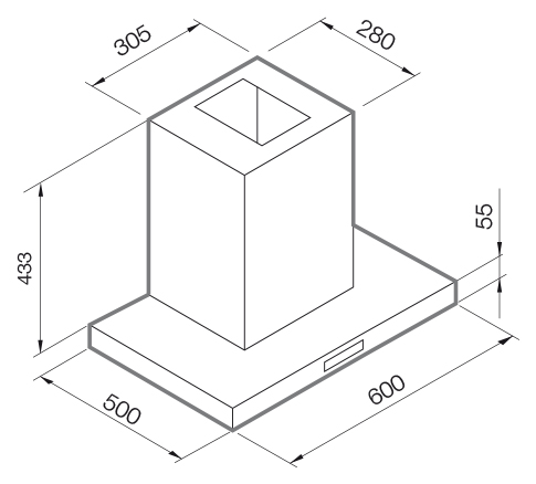 Купить Купольная вытяжка GRAUDE DH 60.1 E — Фото 2