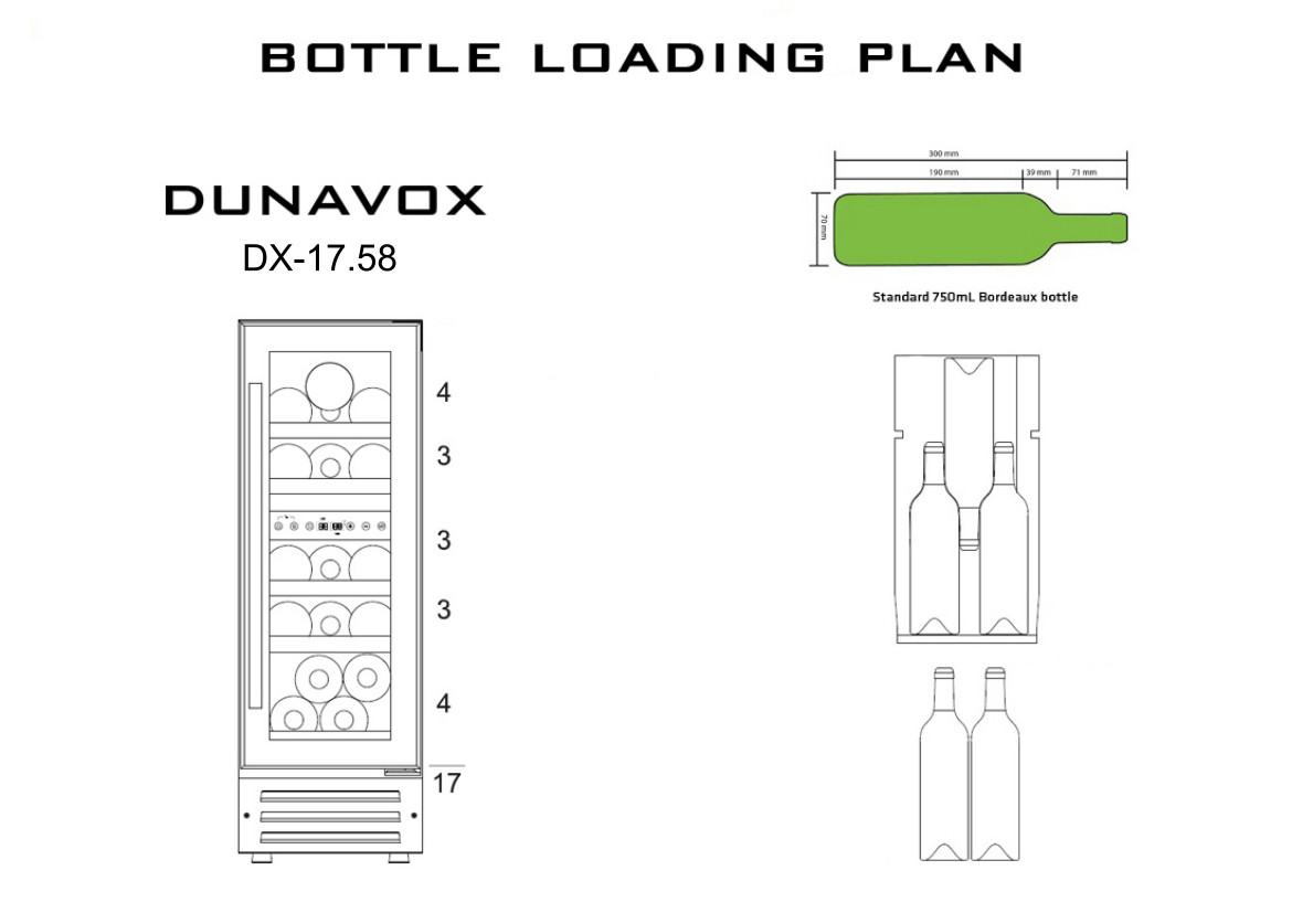 Купить Встраиваемый винный шкаф DUNAVOX DAU-17.58 DW — Фото 3