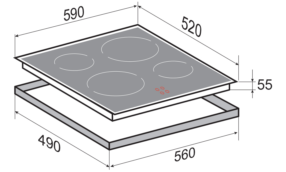 Купить Индукционная варочная панель Zigmund & Shtain CIS 029.60 BX — Фото 5