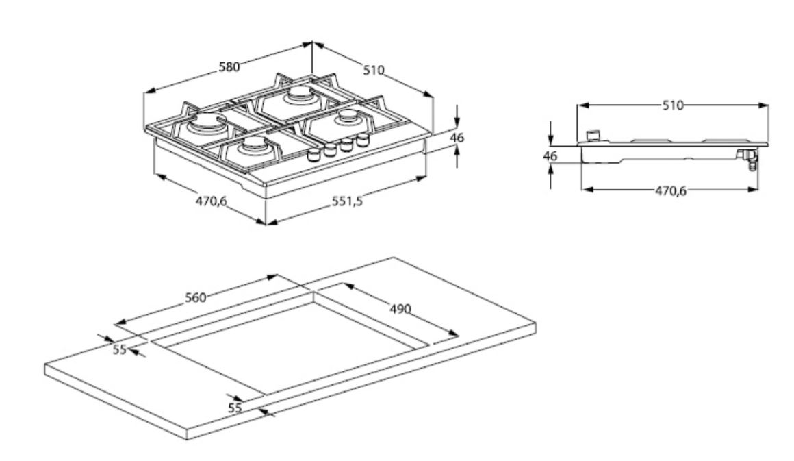 Купить Газовая варочная панель BEKO HIAG64225SX — Фото 4