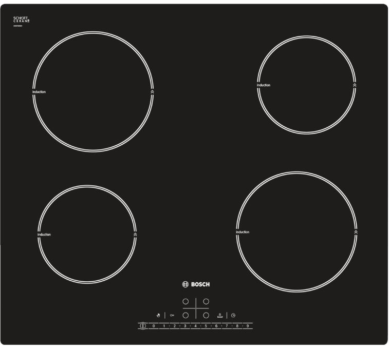 Индукционная варочная панель BOSCH PIA 611F18E																		 — описание, фото, цены в интернет-магазине PT Stores