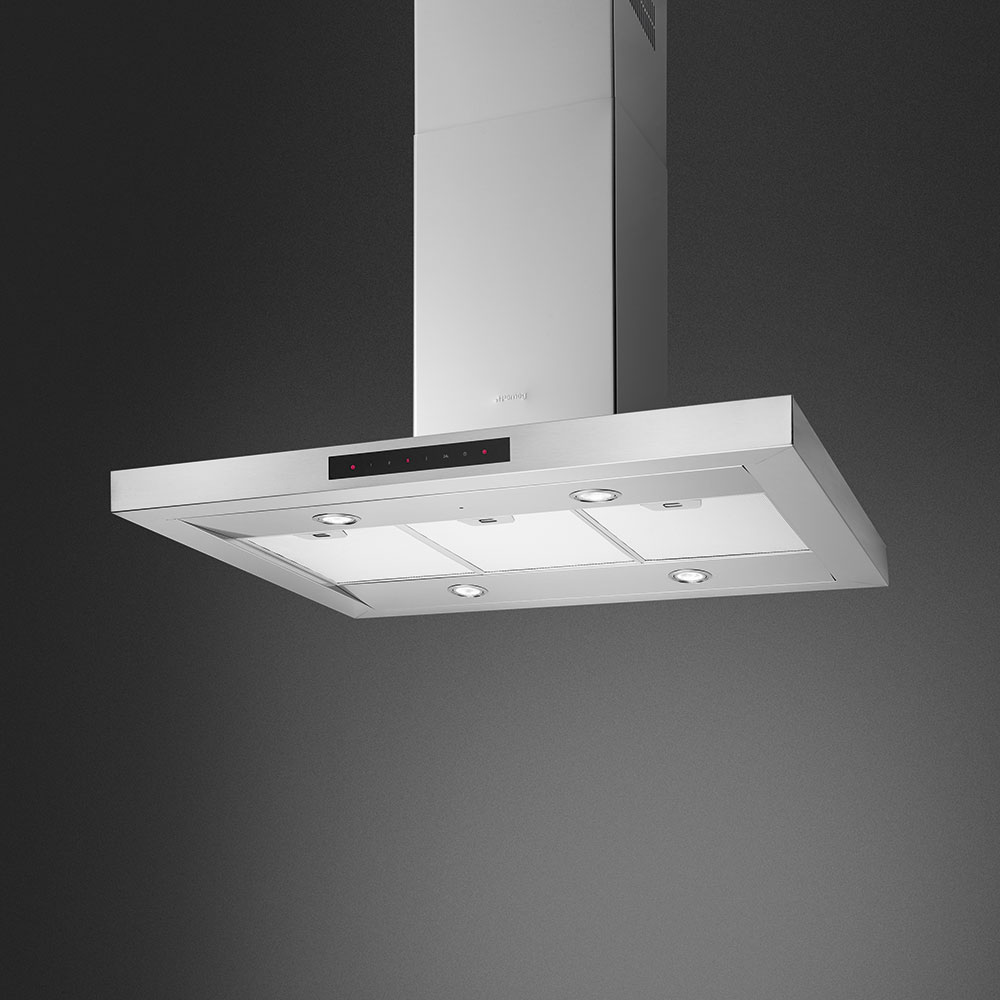 Купить Островная вытяжка SMEG KICTIS90BL — Фото 2