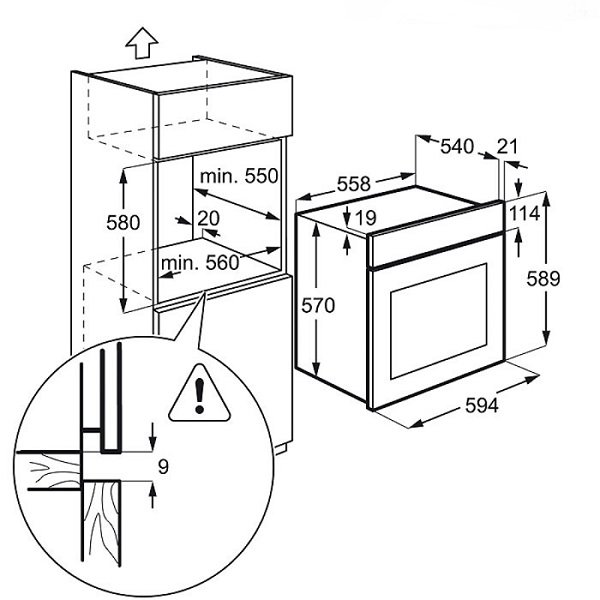 Купить Электрический духовой шкаф Electrolux EZB 52410 AW — Фото 2