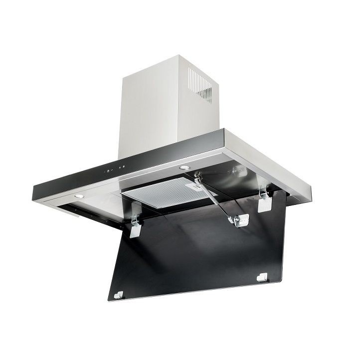 Купить Островная вытяжка AKPO WK-9 Исла Феникс гласс 90 см. черный — Фото 3