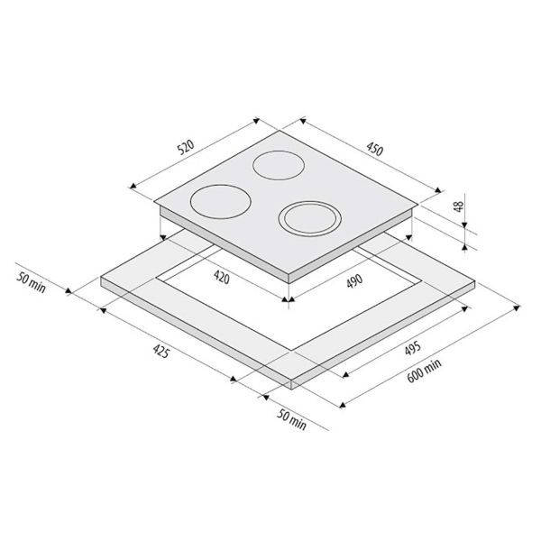 Купить Электрическая варочная панель KRONA FIDATO 45 BL — Фото 5