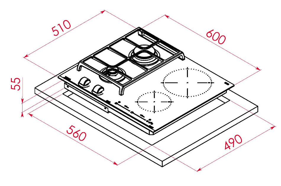 Купить Варочная панель TEKA HYBRID JZC 64322 ABN BK — Фото 5