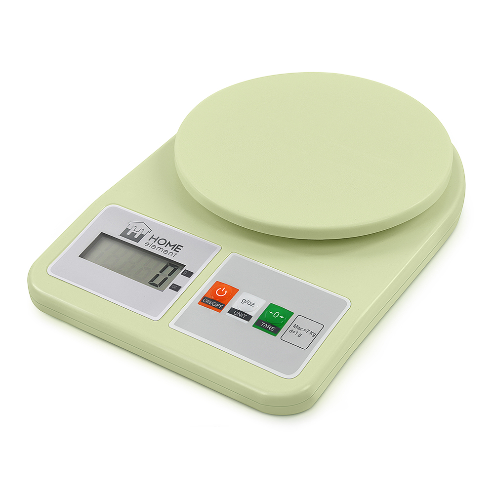 Кухонные весы HOME-ELEMENT HE-SC930 зеленый нефрит																		 — описание, фото, цены в интернет-магазине PT Stores