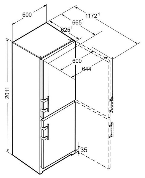 Купить Двухкамерный холодильник LIEBHERR CNbe 4015 — Фото 10