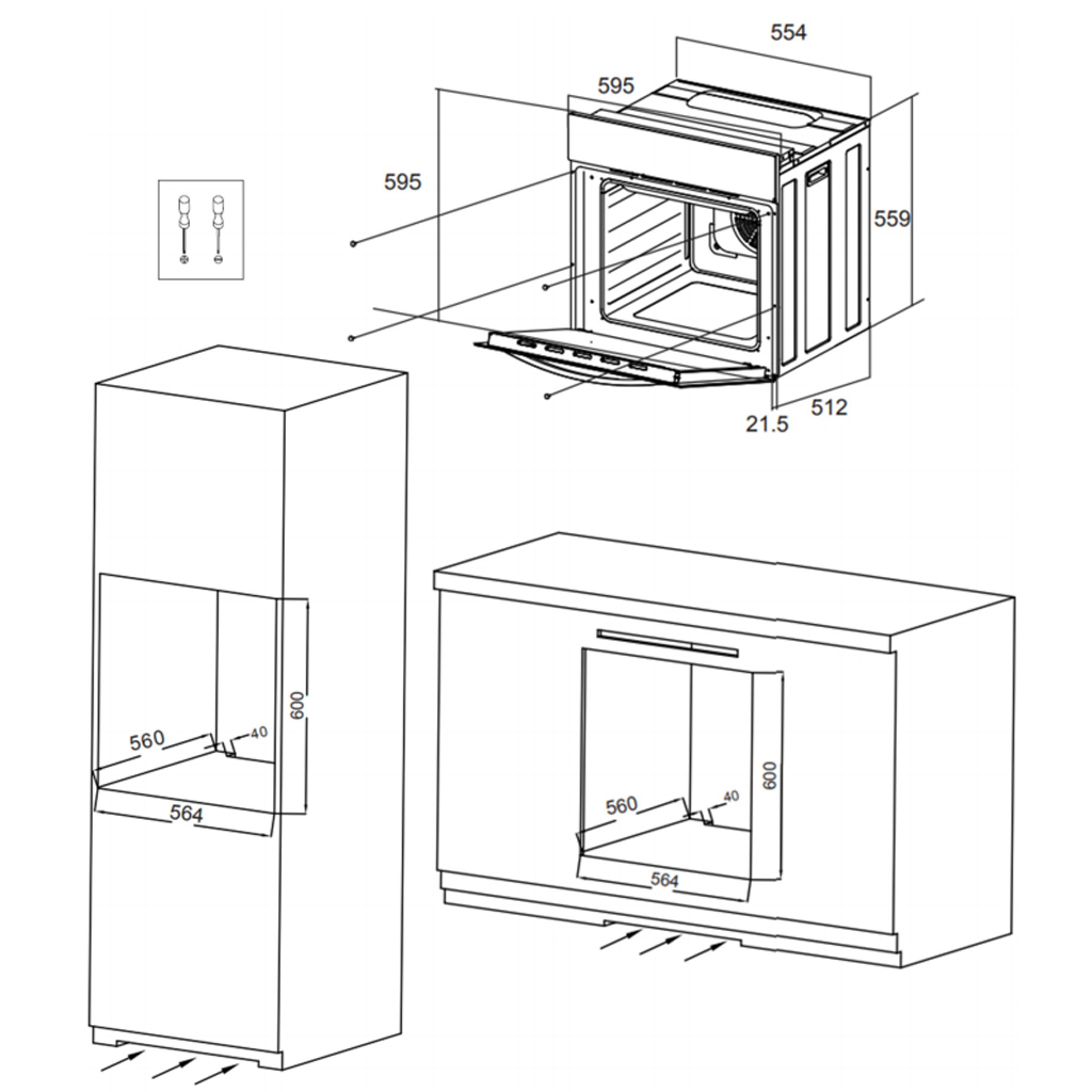 Купить Электрический духовой шкаф MAUNFELD EOEH.5811W — Фото 11