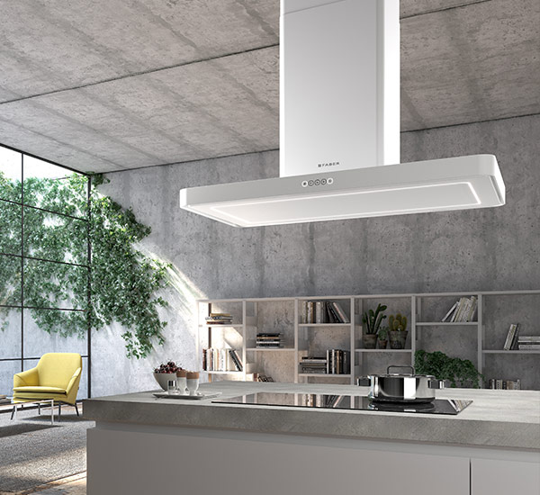 Купить Островная вытяжка FABER T-LIGHT IS.WH MATT A100 EVO — Фото 3