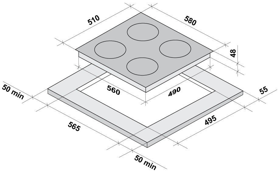 Купить Индукционная варочная панель Fornelli PI 60 MAGNETE — Фото 2
