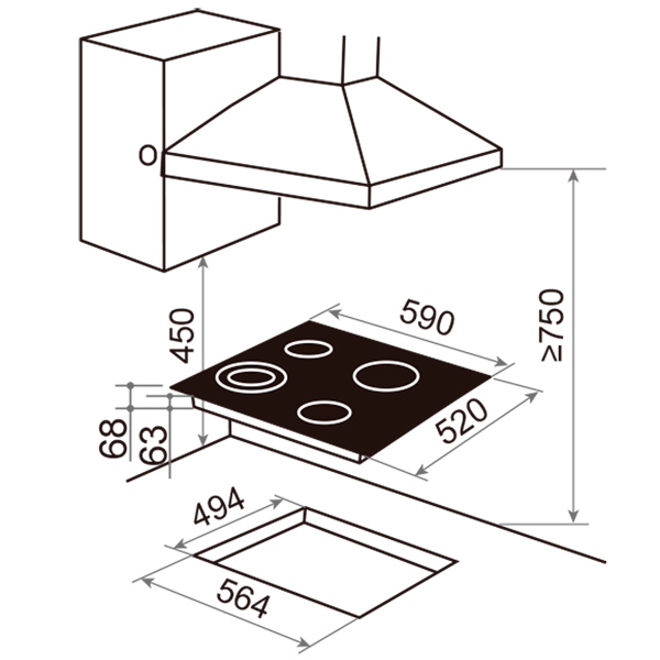 Купить Электрическая варочная панель Haier HHY-C64DFB — Фото 2