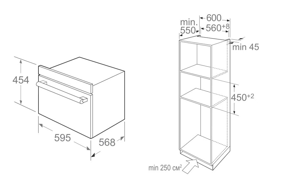 Купить Электрический духовой шкаф Midea MI9500GBX — Фото 2