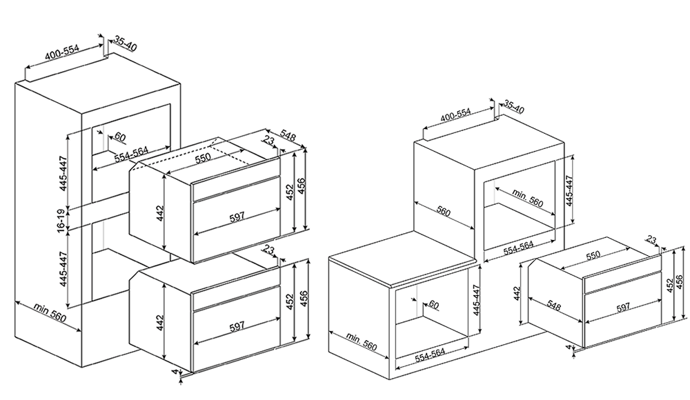 Купить Электрический духовой шкаф SMEG SF4604MCNX — Фото 2