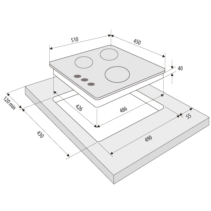 Купить Газовая варочная панель KRONA TORDO 45 IX — Фото 3