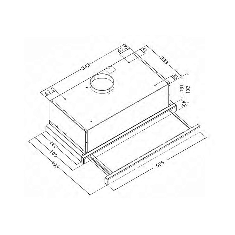 Купить Вытяжка встраиваемая EVELUX Tel 60 B — Фото 3