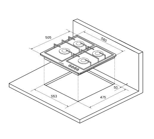 Купить Газовая варочная панель KUPPERSBERG FV 6 TGRZ ANT Silver                — Фото 4