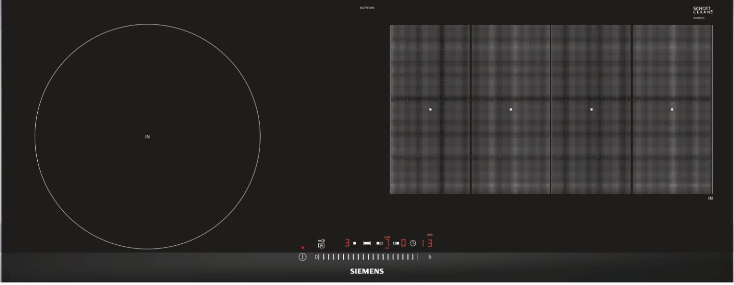 Индукционная варочная панель SIEMENS EX 275FCB1E																		 — описание, фото, цены в интернет-магазине PT Stores