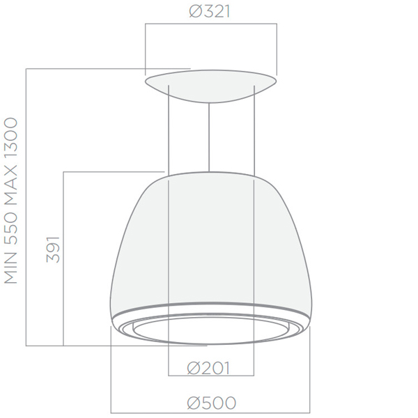 Купить Островная вытяжка ELICA EDITH CLASSIC/F/50 — Фото 5