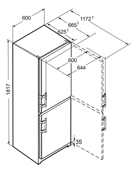 Купить Двухкамерный холодильник LIEBHERR CN 3515 — Фото 9