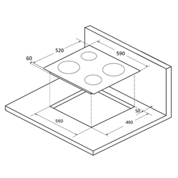 Купить Индукционная варочная панель Monsher MHI 61 — Фото 2