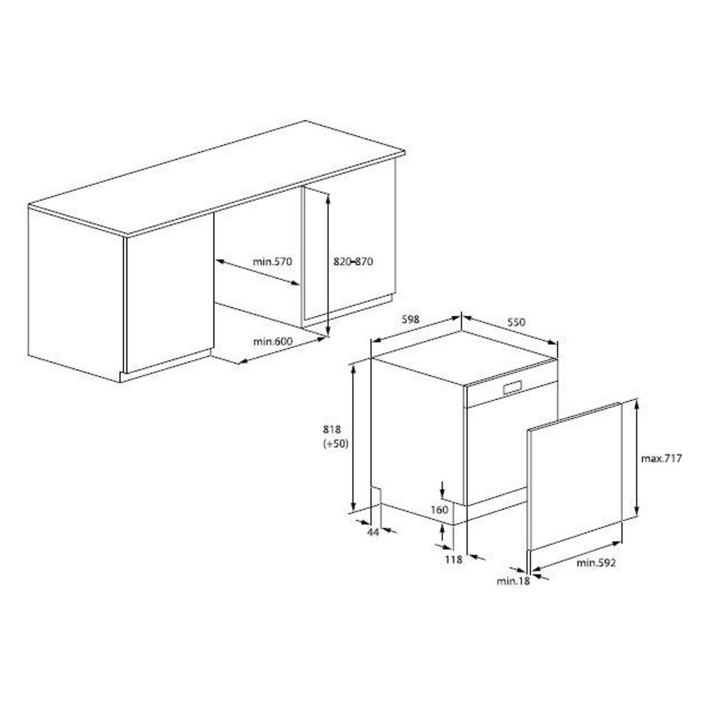 Купить Встраиваемая посудомоечная машина Hotpoint HI 4C66 — Фото 4