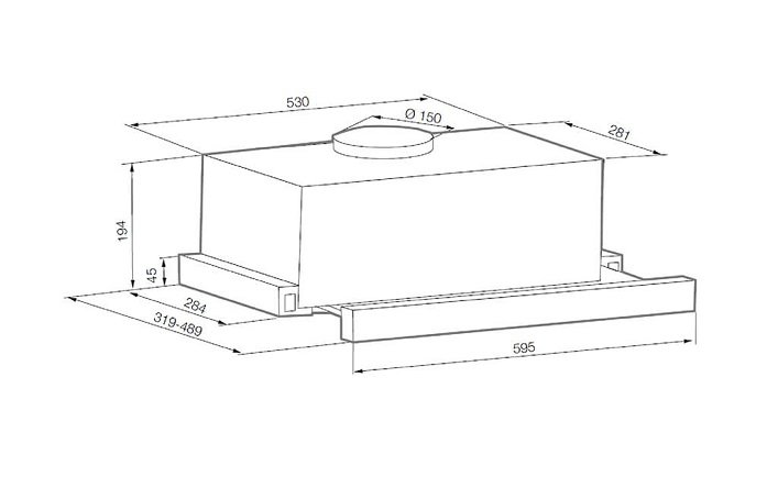 Купить Вытяжка встраиваемая GRAUDE DHF 60.0 W — Фото 2