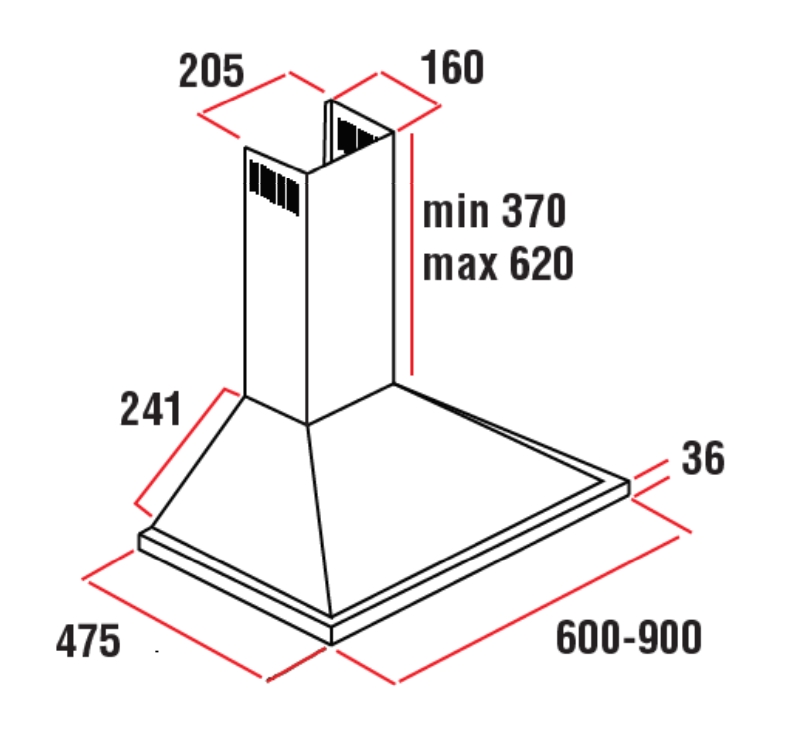 Купить Купольная вытяжка Delonghi KT-A101 BF — Фото 2