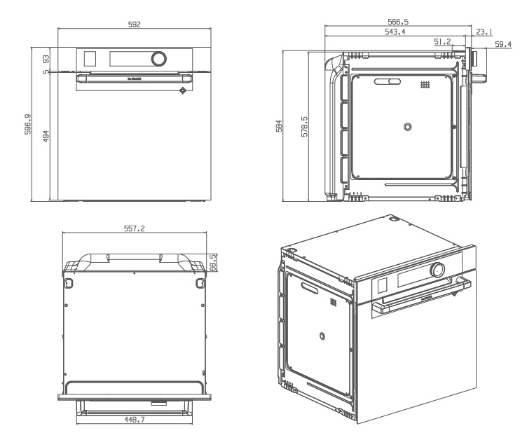 Купить Электрический духовой шкаф DE DIETRICH DOP8360W — Фото 2