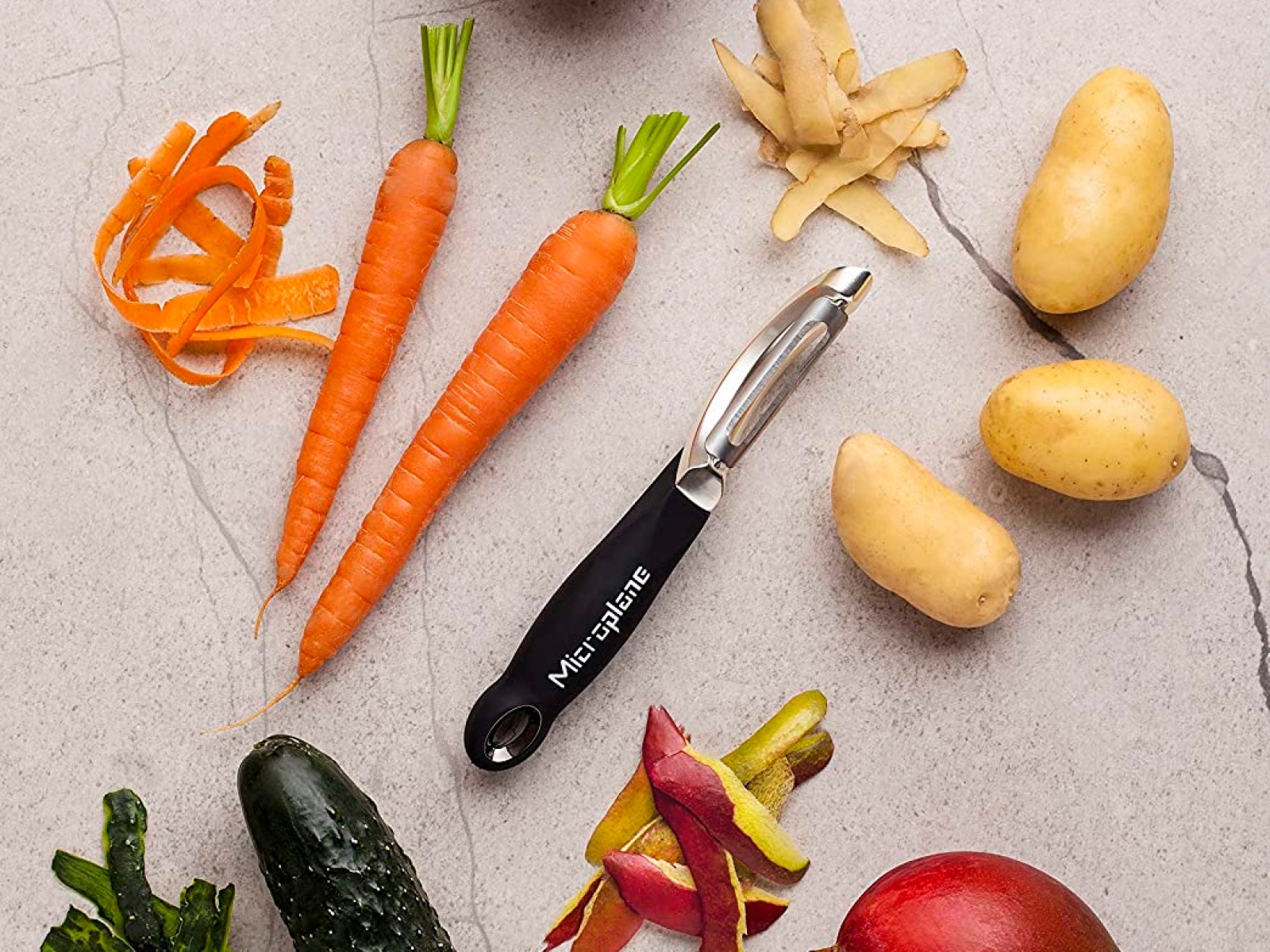 Купить  MICROPLANE Нож для чистки овощей, цвет: черный — Фото 6