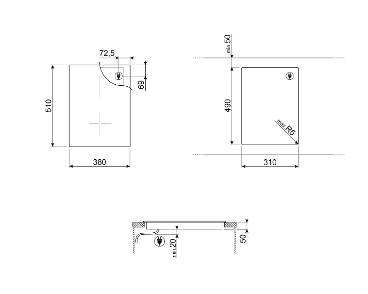 Купить Индукционная варочная панель SMEG SIM631WLDX — Фото 2
