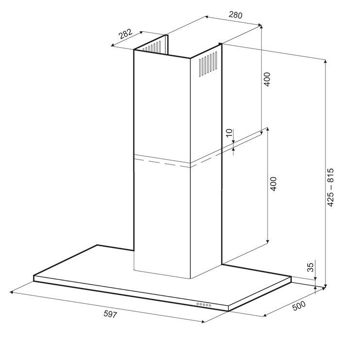 Купить Купольная вытяжка KRONA JOANNA 600 black PB — Фото 8