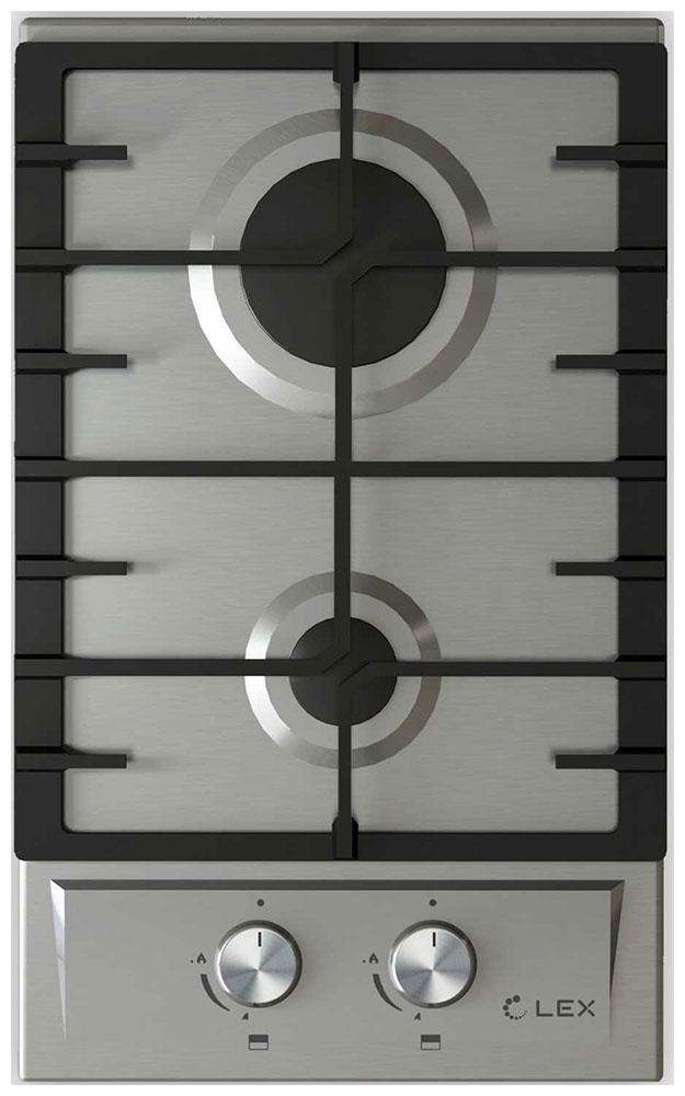Газовая варочная панель LEX GVS 321 IX нержавеющая сталь																		 — описание, фото, цены в интернет-магазине PT Stores