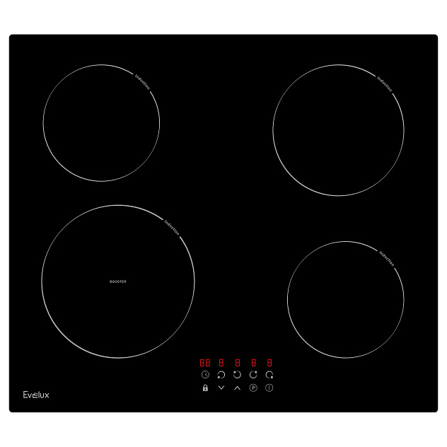 Индукционная варочная панель EVELUX HEI 641 B																		 — описание, фото, цены в интернет-магазине PT Stores