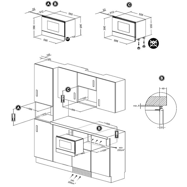 Купить Встраиваемая СВЧ печь TEKA ML 822 BIS L WHITE(40 584 302) — Фото 2