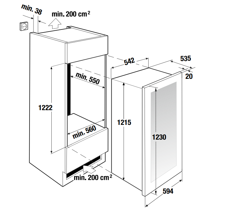 Купить Встраиваемый винный шкаф KUPPERSBUSCH FWK 4800.0 S3 — Фото 2