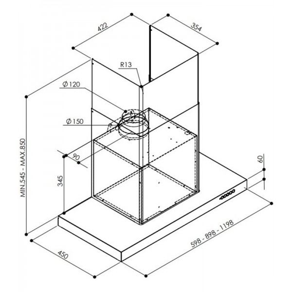 Купить Купольная вытяжка FABER LUFT X A60 — Фото 3