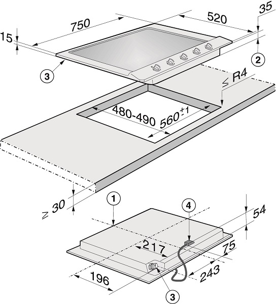 Купить Газовая варочная панель MIELE KM 2034 — Фото 6